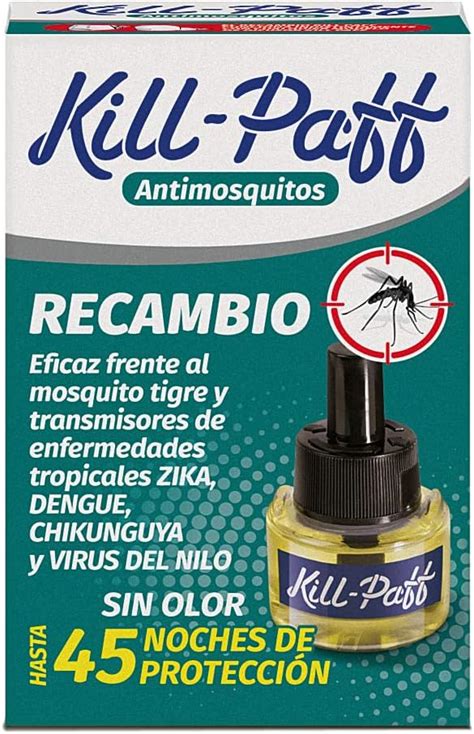 Kill Paff Insecticida El Ctrico Antimosquitos Sin Olor Recambio