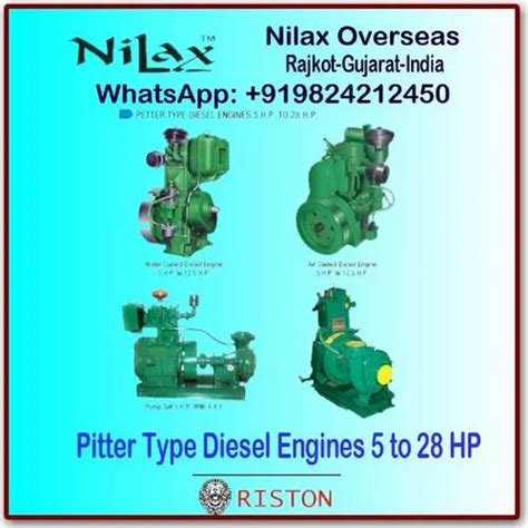 75 To 10 Hp Riston Brand Air Cooled Bearing Type Diesel Engine At Rs