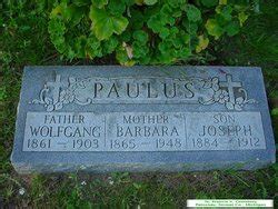 Barbara Hofmann Paulus 1865 1948 Mémorial Find a Grave