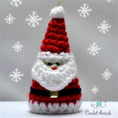 Santa Claus Christmas Ornament Free Crochet Pattern Crochet Arcade