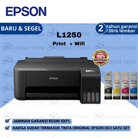 Jual Printer Epson EcoTank L1250 L1251 A4 Wi Fi Ink Tank A4 Print Wifi