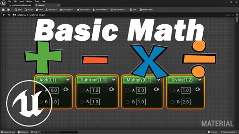 Add Subtract Multiply Divide Nodes Explained Unreal Engine