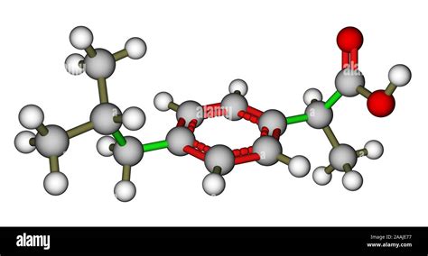 Ibuprofen molecular structure Stock Photo - Alamy