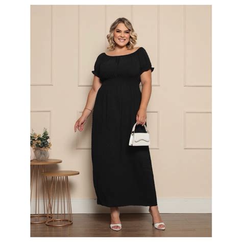 Vestido Feminino Longo Pipoquinha Elastex Moda Evangelica Plus Size