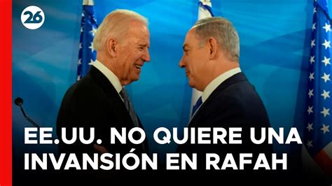 Estados Unidos Espera Que Israel Le Plantee Alternativas Antes De