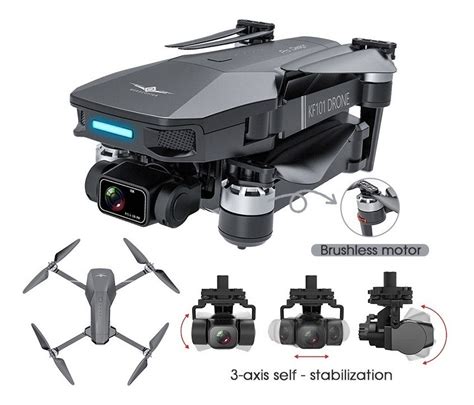 Drone Kf Max Gps G Wifi Km K Gimbal Eixos Baterias Frete Gr Tis