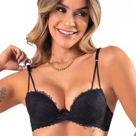 Conjunto Lingerie Preto Duzani Ref 27901 Parcelamento Sem Juros