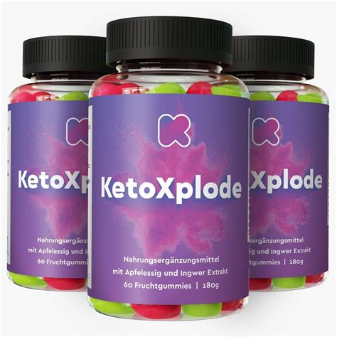 Ketoxplode Gummibärchen Keto Gummies 3 x 60 Fruchtgummies Keto Diät