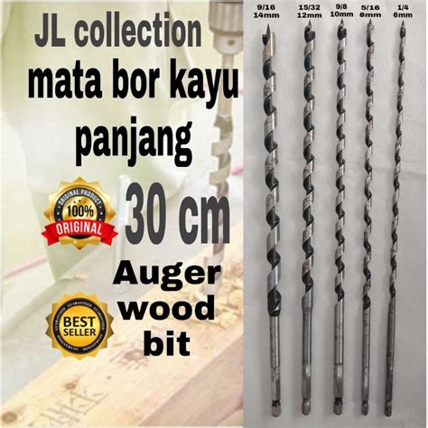 Jual Mata Bor Kayu Auger Wood Bit Panjang 30 Cm Shopee Indonesia