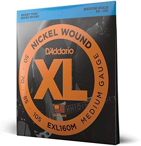 Amazon D Addario ダダリオ ベース弦 ニッケル Medium Scale 050 105 EXL160M 国内正規品