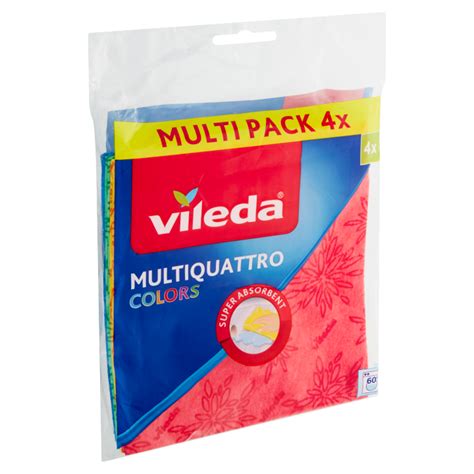 Teta drogerie Vileda Multiquattro Colors hadřík 4 ks