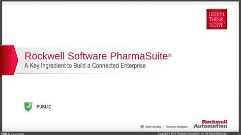 Pdf Rockwell Software Pharmasuite · Production Management Production