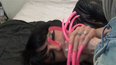 Neon Pink Dildo Facial Long Sexy Fingernails Clips4sale