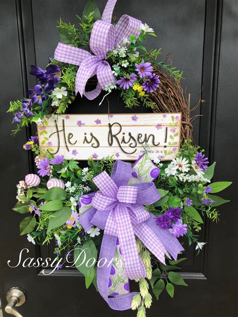 Easter Wreaths Easter Religious Wreaths Spring Wreaths For Front Door