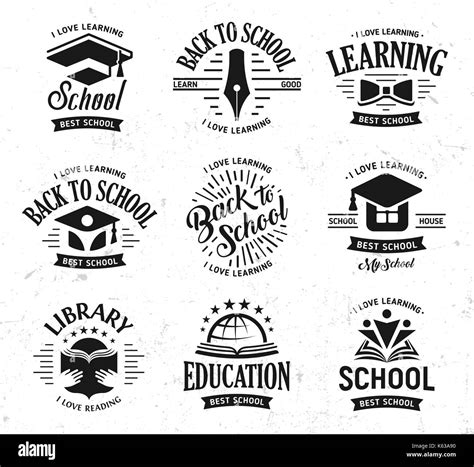 Education Logo Vector Black