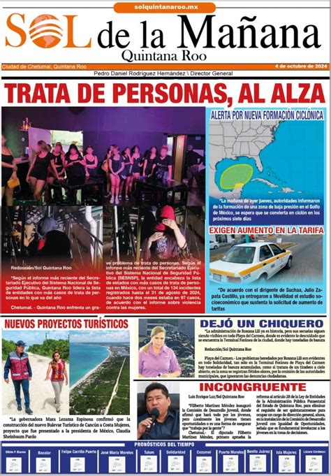 Trata De Personas Al Alza Sol Quintana Roo Noticias Quintana Roo