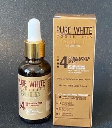 Pure White Cosmetics Gold Glowing Dark Spot Corrector Serum Ml