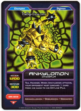 Ankylomon Dm Digimon Card Database Digimoncard