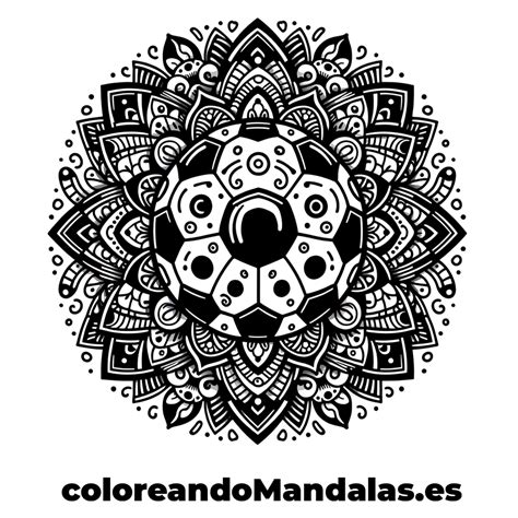 Mandalas De Futbol Mandalas Para Imprimir Y Colorear Coloreando