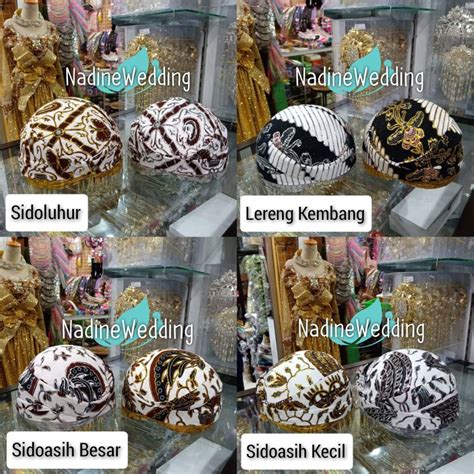 Jual Blangkon Sunda Prodo Blangkon Pengantin Model Sunda Motif