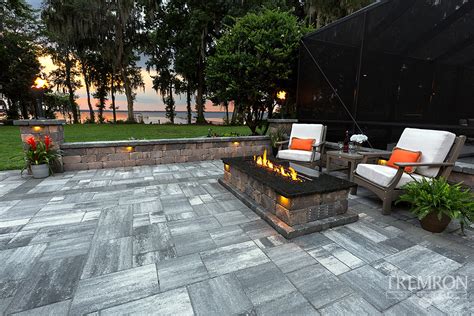 Bluestone Pavers Tremron Jacksonville Pavers, Retaining Walls, Fire ...