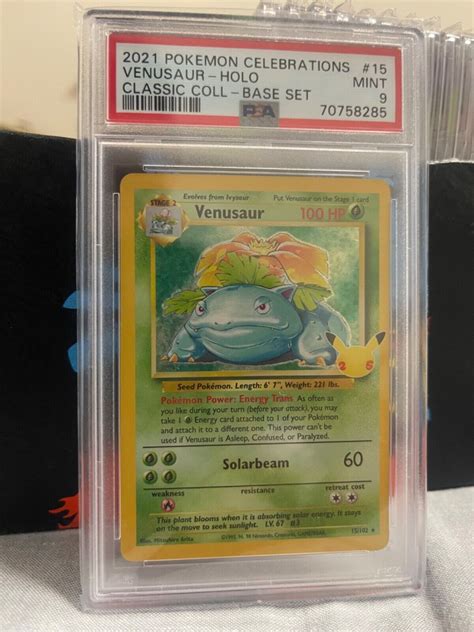 Venusaur 15 102 Pokemon Celebrations Classic Collection Holo Card PSA 9