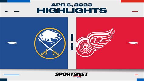 Nhl Highlights Sabres Vs Red Wings April 6 2023 Youtube