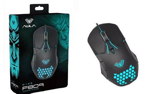 MOUSE GAMER FIO F809 AULA RGB 3200DPI