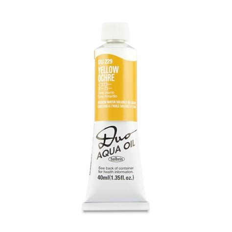 Duo Aqua Water Soluble Oil Yellow Ochre 40 Ml Holbein