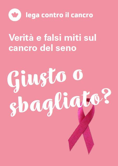 Verità e falsi miti sul cancro del seno Shop della Lega contro il cancro