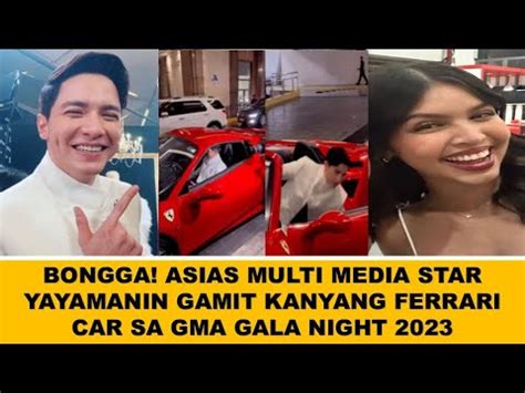 ASIAS MULTI MEDIA STAR GAMIT ANG KANYANG RED FERARRI CAR SA PAGDALO SA