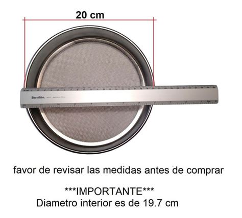 Tamiz Para Pruebas Malla Acero Inoxidable Laboratorio Cm Meses Sin