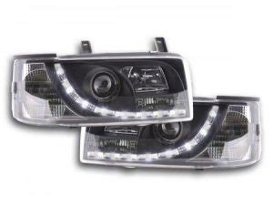 Ajovalot LED TFL Optik VW Bus T4 Vm 90 03 Musta FK Automotive Valot