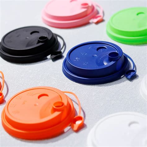 100 Stks Pak 90Mm Plastic Bubble Thee Beker Deksel Kleurrijke Wegwerp