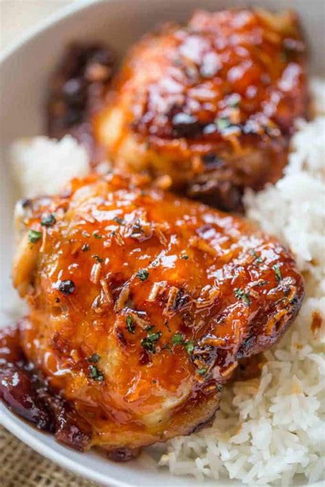 One Pan Baked Apricot Chicken 5 Ingredients Dinner Then Dessert