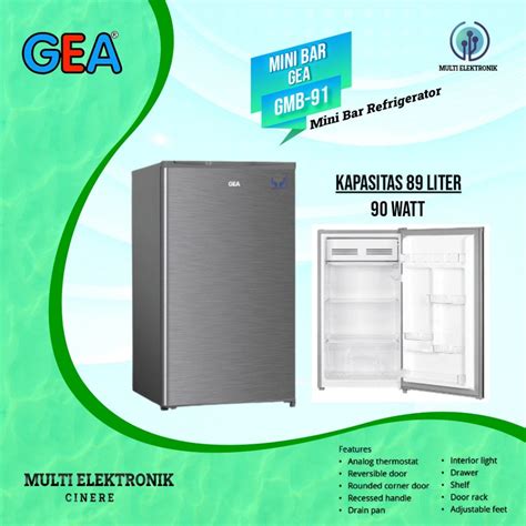 Jual KULKAS 1 PINTU 89 Liter NEW GEA GMB 91 GMB 91 MINI BAR Shopee