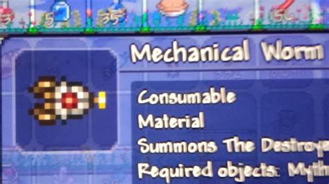 The mechanical worm is just a sideways rocket ship : r/Terraria