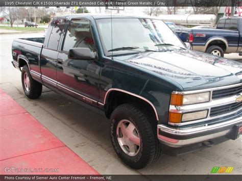 1995 Chevrolet C K K1500 Silverado Z71 Extended Cab 4x4 In Forest Green Metallic Photo No