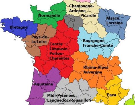 France Carte Des R Gions Altoservices