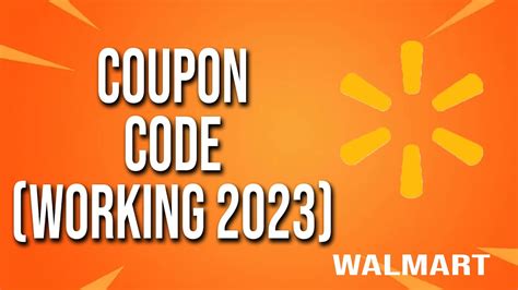 Walmart Coupon Code Working Youtube