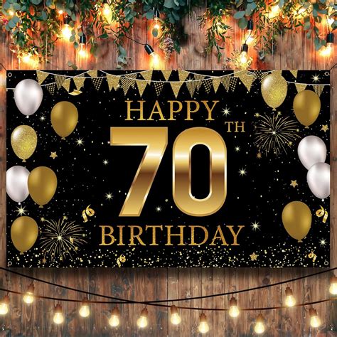 70th Birthday Party Decorations Black And Gold Philippines Ubuy