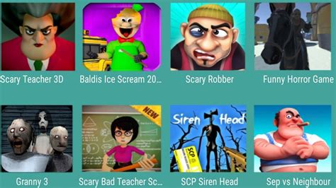 Scary Teacher 3dbaldi Ice Scream 2020scary Robberfunny Horror Game