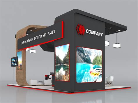 Exhibition Stand Booth Stall X M Height Cm Side Open D