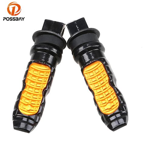 POSSBAY 8MM Universal Motorcycle Foot Pegs Footrest Bicicleta Footrest