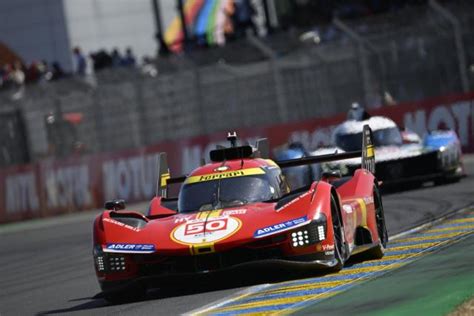 24h Du Mans Ferrari Encore Devant Lors Des Essais Libres 3 Des 24