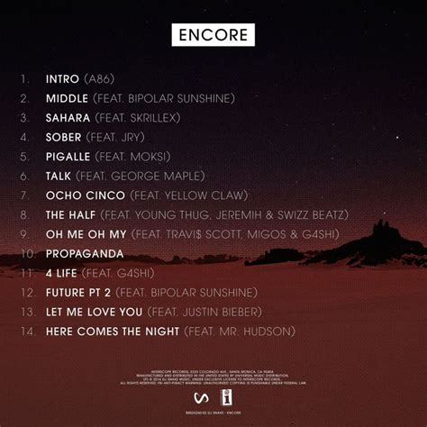 DJ Snake "Encore" (Official Album Tracklist) | Genius