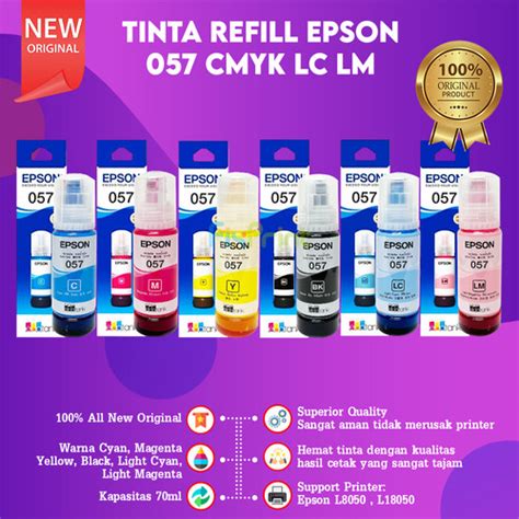 Jual Tinta Refill Loosepack Printer Epson L L Original