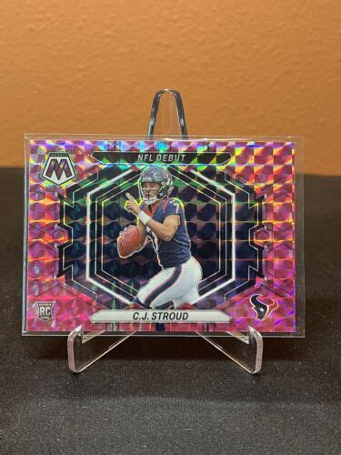 2023 Panini Mosaic NFL Debut Camo Pink Mosaic Prizm ND 3 C J Stroud