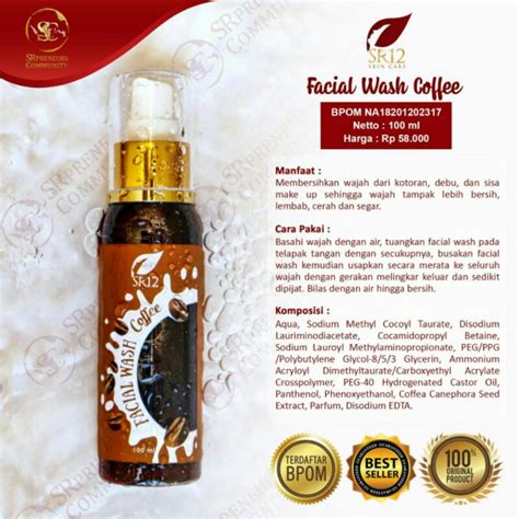 Jual SR12 Facial Wash Coffe 100ml Shopee Indonesia