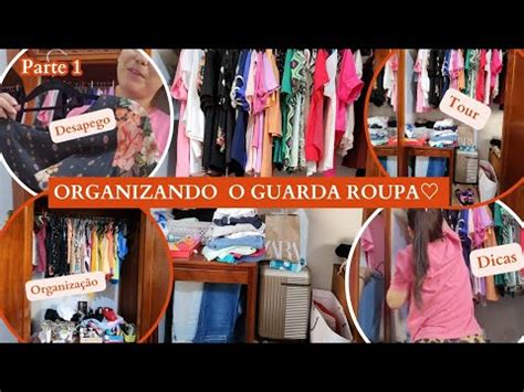 Organização do GUARDA ROUPA Parte 1 TOUR pelo guarda roupa DICAS